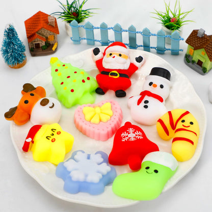 30 Pack Squishy Toys, Kawaii Squishies Party Favors for Kids 4-8 8-12 Treasure Box Toys for Classroom Birthday Xmas Gifts Goodie Bag Mini Animals Mochi Squishy Stress Relief Sensory Toys Random