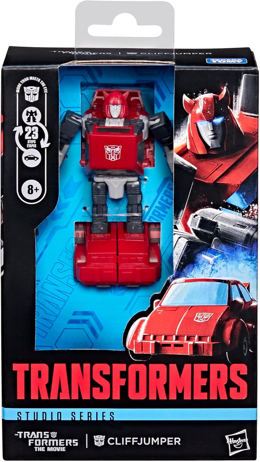 Transformers Studio Series Cliffjumper, The The Movie Deluxe Class 4-Inch Converting Action Figure, Robot Toys for 8+