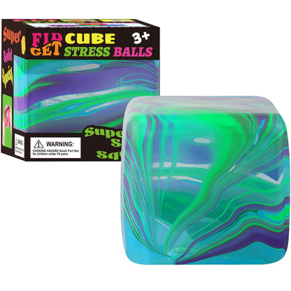 1 Pack Fidget Toys Squishy Stress Cube, Stress Balls for Kids Adults Squishies Stress Relief, Ice Squishy Cube Sugar Balls, Sensory Toys for Kids with Autism, Fidgets for Classroom Prize Toys (Pink)