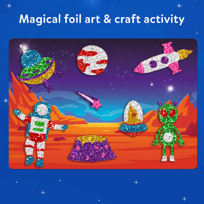 Skillmatics Foil Fun - Disney Princess, Mess-Free Art & Craft Kits for Kids, DIY Creative Activity, Travel Toys, Perfect Gifts for Fans of Moana, Cinderella, Ariel, Jasmine, Ages 4, 5, 6, 7, 8, 9