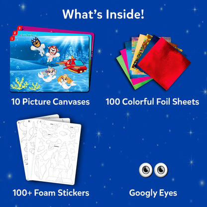 Skillmatics Foil Fun - Disney Princess, Mess-Free Art & Craft Kits for Kids, DIY Creative Activity, Travel Toys, Perfect Gifts for Fans of Moana, Cinderella, Ariel, Jasmine, Ages 4, 5, 6, 7, 8, 9