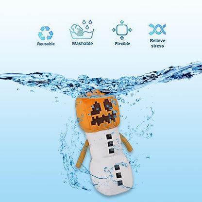 XSLWAN 8Pack Snow Golem Plush, Enderman Plush, Baby Wolf, Baby Pig, Spider, bat, Skeleton Shooter, Squid Stuffed Animals Toys，Great Gift for Children and Fans.