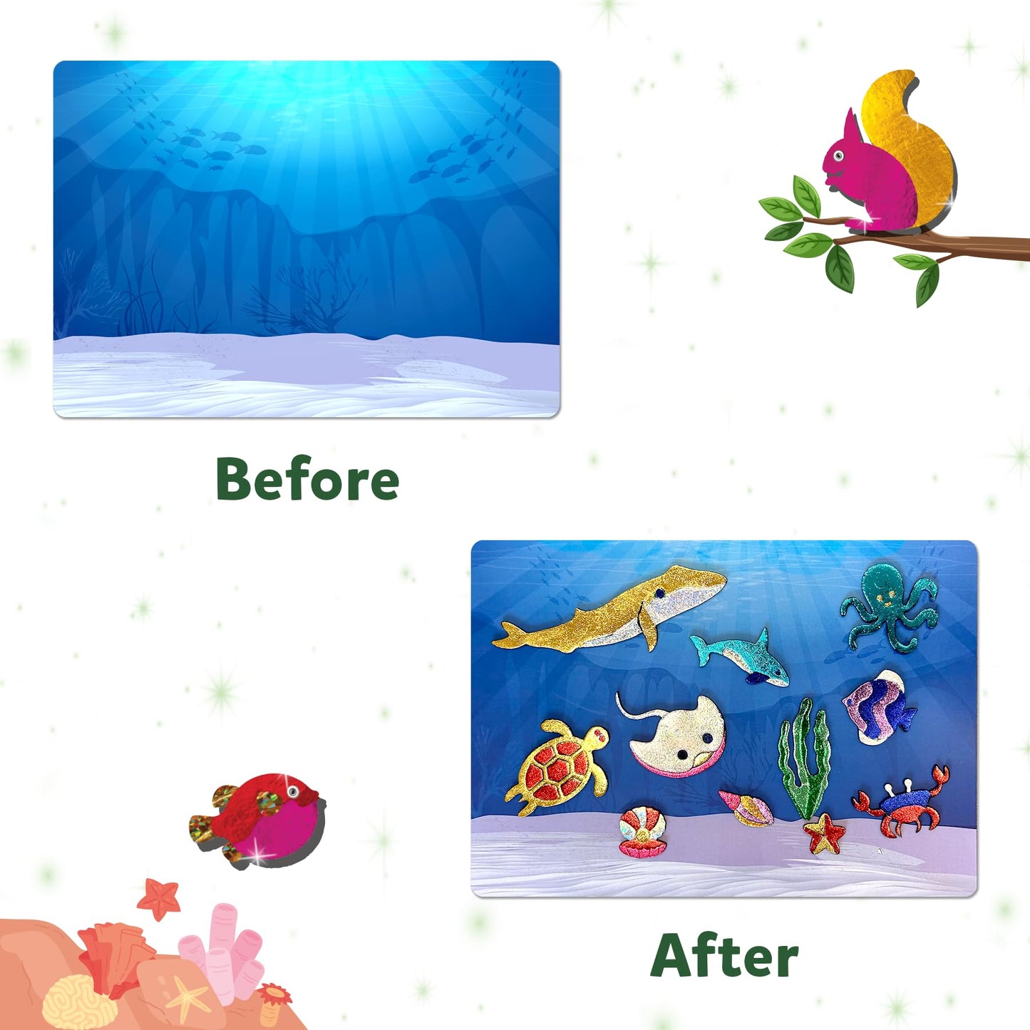 Skillmatics Foil Fun - Disney Princess, Mess-Free Art & Craft Kits for Kids, DIY Creative Activity, Travel Toys, Perfect Gifts for Fans of Moana, Cinderella, Ariel, Jasmine, Ages 4, 5, 6, 7, 8, 9