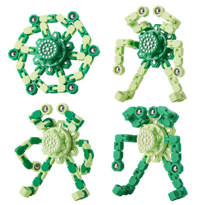 Gokeey Stocking Stuffers Gifts for Grandkids Transformable Fidget Spinners for Kids and Adults Stress Relief Sensory Fidget Toys for Boys Age 8-13 Teen Girls Kids Toys2 Pcs
