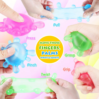 1 Pack Fidget Toys Squishy Stress Cube, Stress Balls for Kids Adults Squishies Stress Relief, Ice Squishy Cube Sugar Balls, Sensory Toys for Kids with Autism, Fidgets for Classroom Prize Toys (Pink)