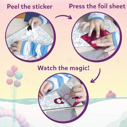 Skillmatics Foil Fun - Disney Princess, Mess-Free Art & Craft Kits for Kids, DIY Creative Activity, Travel Toys, Perfect Gifts for Fans of Moana, Cinderella, Ariel, Jasmine, Ages 4, 5, 6, 7, 8, 9