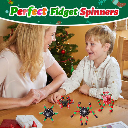 Gokeey Stocking Stuffers Gifts for Grandkids Transformable Fidget Spinners for Kids and Adults Stress Relief Sensory Fidget Toys for Boys Age 8-13 Teen Girls Kids Toys2 Pcs