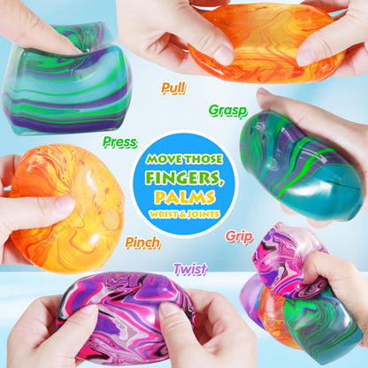 1 Pack Fidget Toys Squishy Stress Cube, Stress Balls for Kids Adults Squishies Stress Relief, Ice Squishy Cube Sugar Balls, Sensory Toys for Kids with Autism, Fidgets for Classroom Prize Toys (Pink)