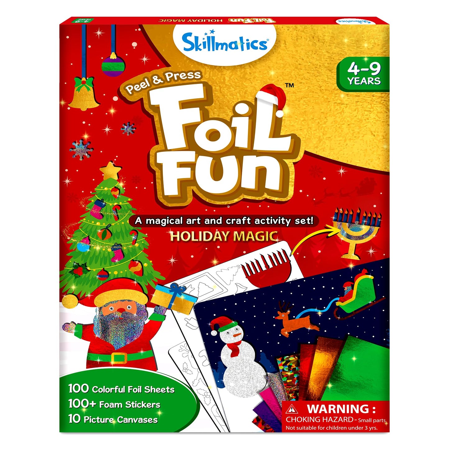 Skillmatics Foil Fun - Disney Princess, Mess-Free Art & Craft Kits for Kids, DIY Creative Activity, Travel Toys, Perfect Gifts for Fans of Moana, Cinderella, Ariel, Jasmine, Ages 4, 5, 6, 7, 8, 9