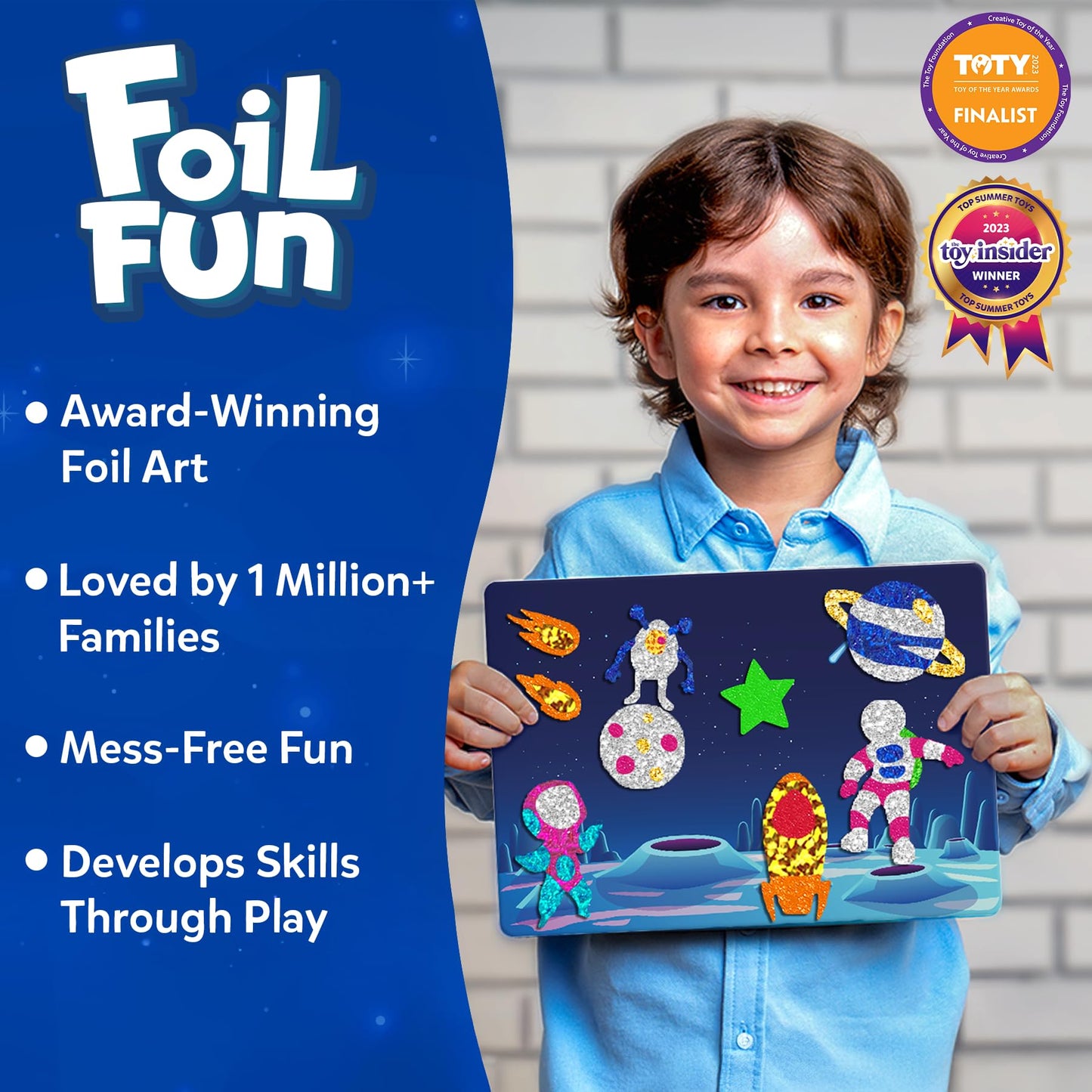 Skillmatics Foil Fun - Disney Princess, Mess-Free Art & Craft Kits for Kids, DIY Creative Activity, Travel Toys, Perfect Gifts for Fans of Moana, Cinderella, Ariel, Jasmine, Ages 4, 5, 6, 7, 8, 9
