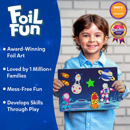 Skillmatics Foil Fun - Disney Princess, Mess-Free Art & Craft Kits for Kids, DIY Creative Activity, Travel Toys, Perfect Gifts for Fans of Moana, Cinderella, Ariel, Jasmine, Ages 4, 5, 6, 7, 8, 9