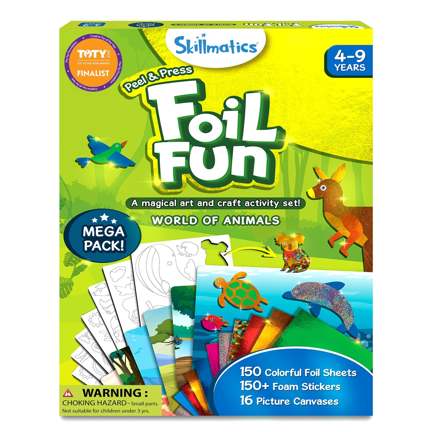 Skillmatics Foil Fun - Disney Princess, Mess-Free Art & Craft Kits for Kids, DIY Creative Activity, Travel Toys, Perfect Gifts for Fans of Moana, Cinderella, Ariel, Jasmine, Ages 4, 5, 6, 7, 8, 9