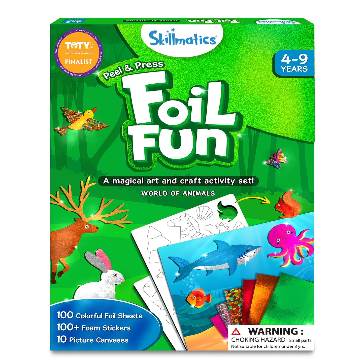 Skillmatics Foil Fun - Disney Princess, Mess-Free Art & Craft Kits for Kids, DIY Creative Activity, Travel Toys, Perfect Gifts for Fans of Moana, Cinderella, Ariel, Jasmine, Ages 4, 5, 6, 7, 8, 9