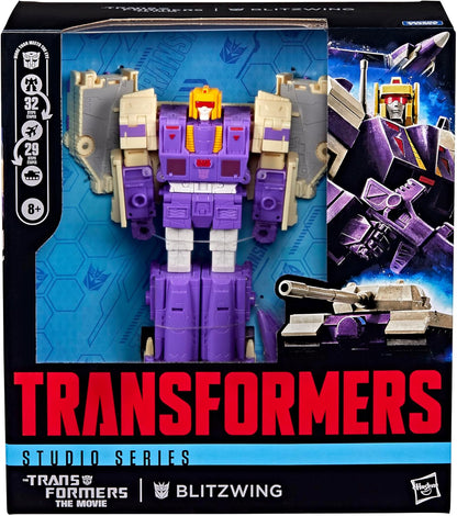 Transformers Studio Series The The Movie Blitzwing, Collectible 3-in-1 Converting 7-inch Leader Class Action Figure, 8+