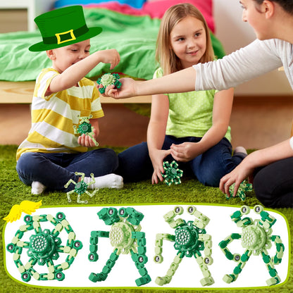 Gokeey Stocking Stuffers Gifts for Grandkids Transformable Fidget Spinners for Kids and Adults Stress Relief Sensory Fidget Toys for Boys Age 8-13 Teen Girls Kids Toys2 Pcs