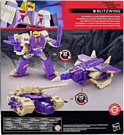 Transformers Studio Series The The Movie Blitzwing, Collectible 3-in-1 Converting 7-inch Leader Class Action Figure, 8+