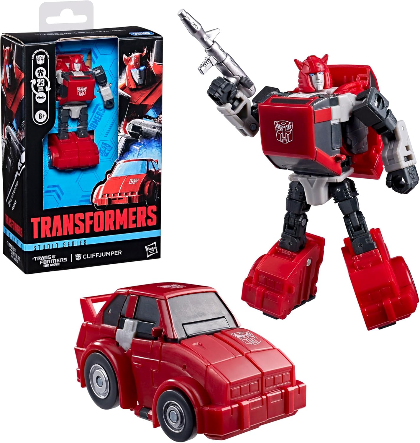 Transformers Studio Series Cliffjumper, The The Movie Deluxe Class 4-Inch Converting Action Figure, Robot Toys for 8+