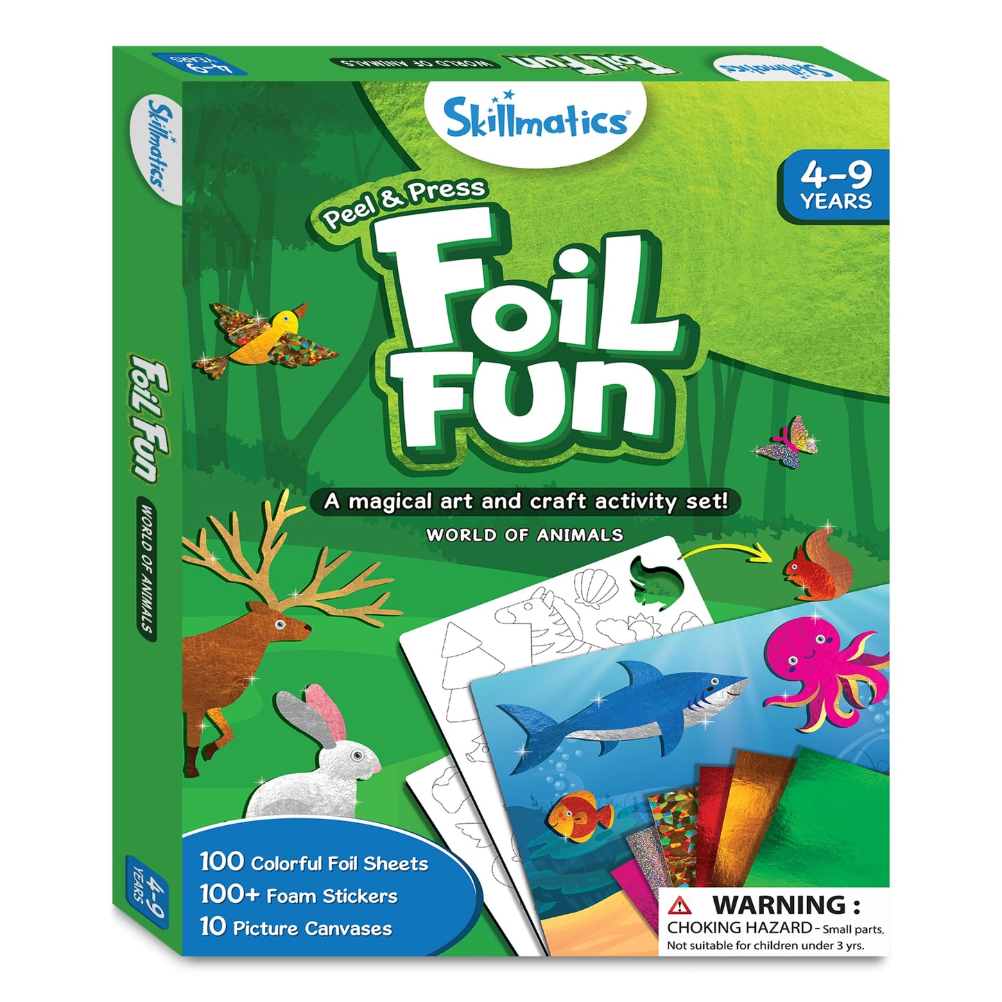 Skillmatics Foil Fun - Disney Princess, Mess-Free Art & Craft Kits for Kids, DIY Creative Activity, Travel Toys, Perfect Gifts for Fans of Moana, Cinderella, Ariel, Jasmine, Ages 4, 5, 6, 7, 8, 9